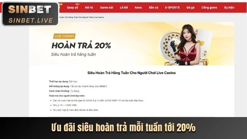 Hình ảnh chương trình hoàn trả và thưởng nạp lại 58wim